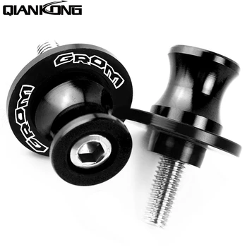 

For HONDA GROM 2014 2015 2016 2017 Motorcycle Accessories M8 Swingarm Slider Spools CNC Aluminum Screws With GROM