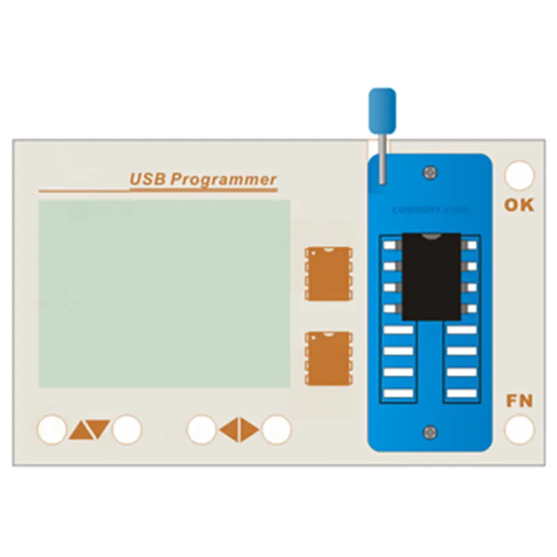 Автономный автоматический программатор USB высокоскоростной программатор EEPROM FLASH AVR STM32 STM8 Высокая точность английская версия для тестирования чипов