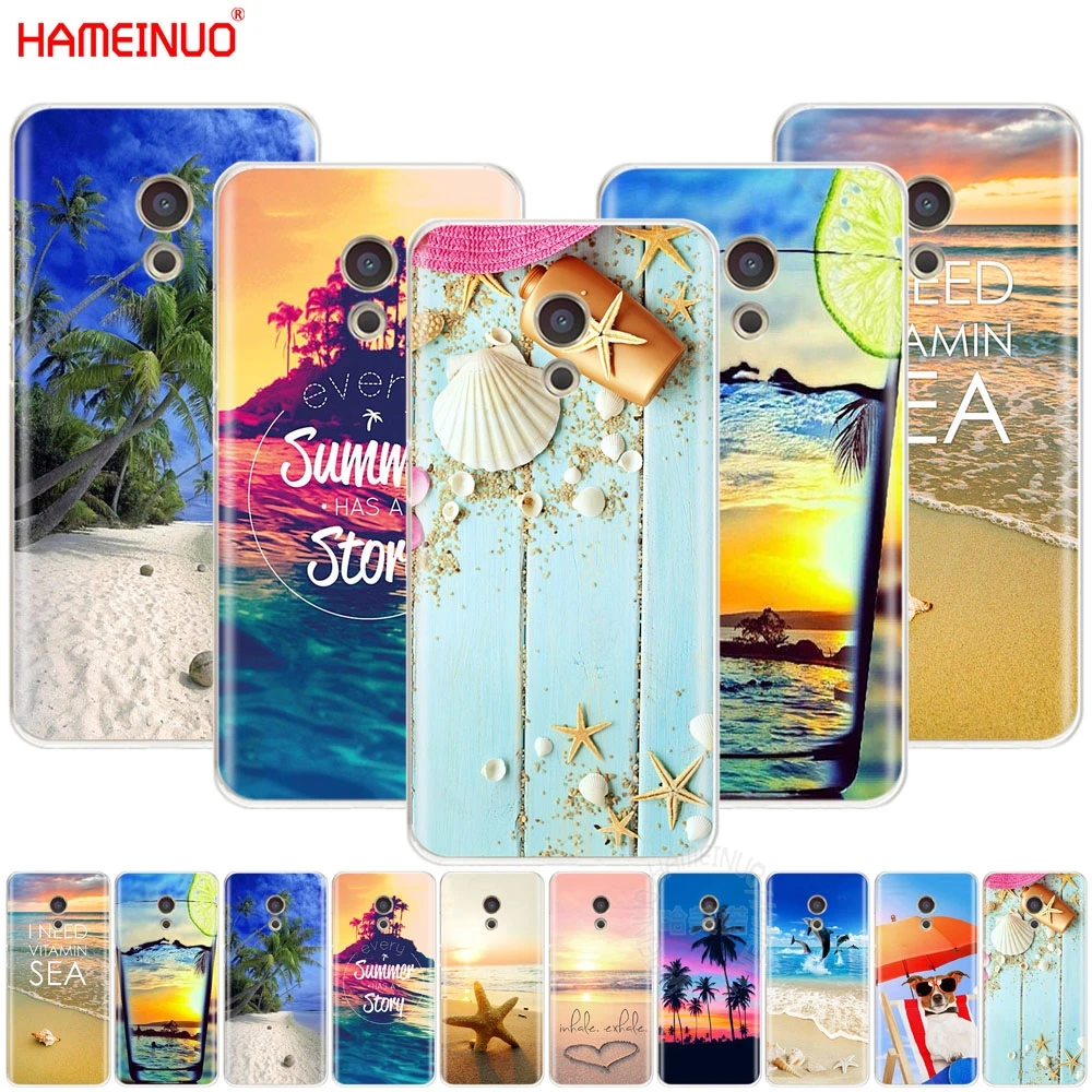 

HAMEINUO Summer Beach Relax Starfish Cover phone Case for Meizu M6 M5 M5S M2 M3 M3S MX4 MX5 MX6 PRO 6 5 U10 U20 note plus