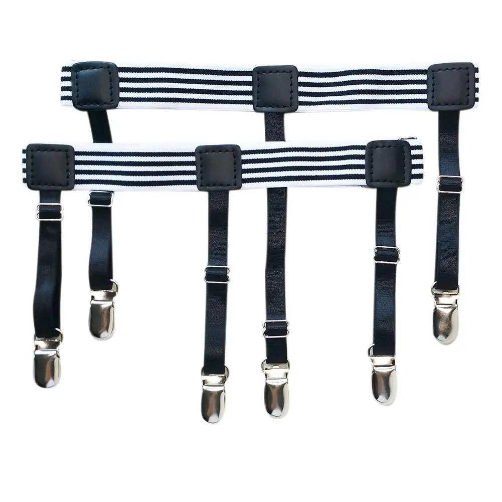 

Mens Shirt Belt Leg Tirantes Hombre Men's Stocking Suspensorio Holders Stays Crease-Resistance Adjustable Garters