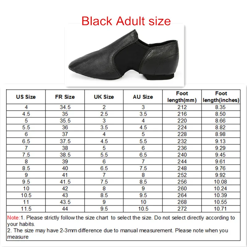 Купоны, женские Джазовые кроссовки без шнуровки, натуральная кожа, танцевальная обувь для мужчин, взрослых детей, девочек, черные спортивные ботинки, джазовая танцевальная обувь - Цвет: Black Adult size