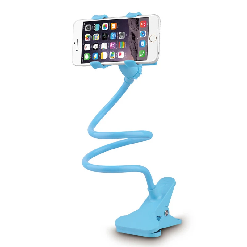 

Lazy Bracket Universal 360 Degree Rotation Flexible Phone Selfie Holder Neck Bed Mount Anti-skid For Samsung iPhone X 8 Stand