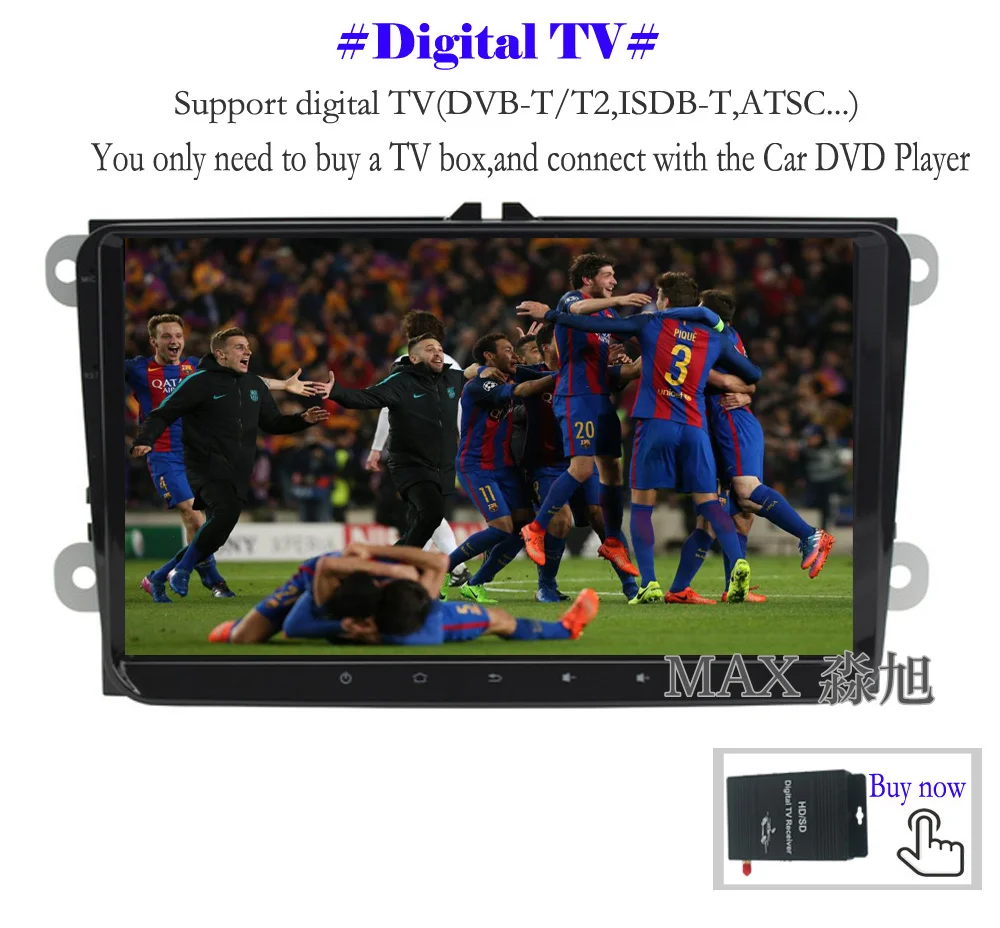 Excellent MAX GPS Navigation System Android 8.1 Car DVD Player for TIGUAN EOS POLO PASSAT CC GOLF 5 6 Radio RDS DAB+ BT 4G WIFI map 1080P 9