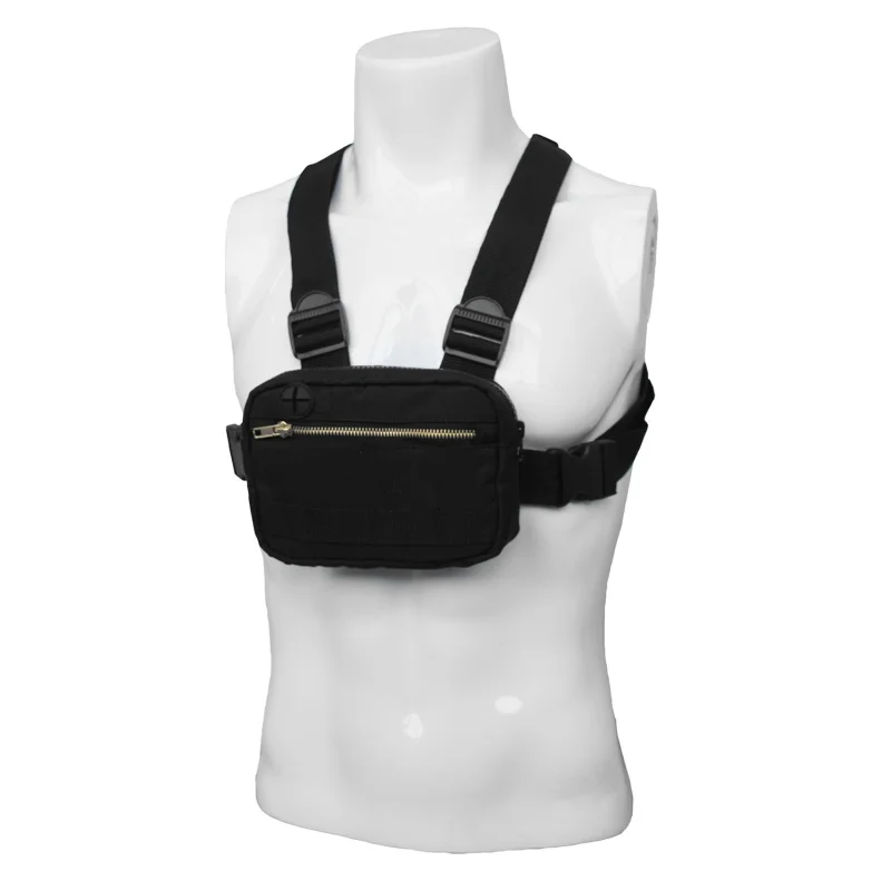 

Men Women Shoulder Bags Fashion Chest Rig Bag Hip Hop Adjustable Crossbody Bags West Streetwear Functional Waist Packs