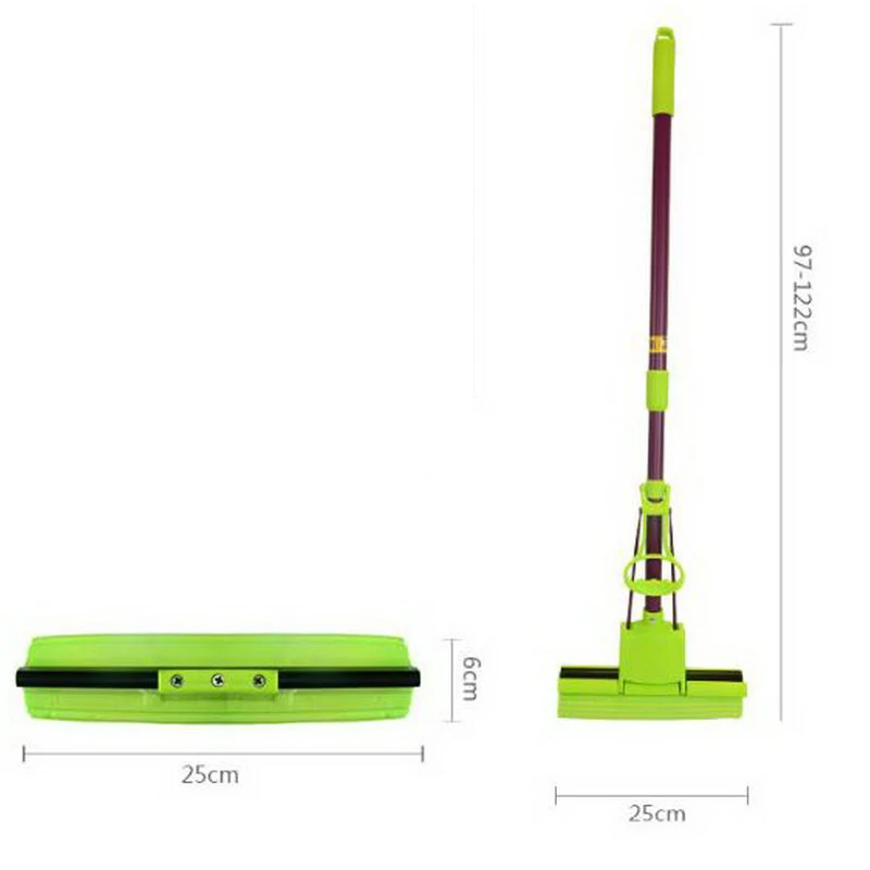 140204/Абсорбирующая губчатая швабра/стержни из углеродистой стали/Складная Швабра из водной губки/Швабра для выдавливания домашних клеевых хлопковых швабр/