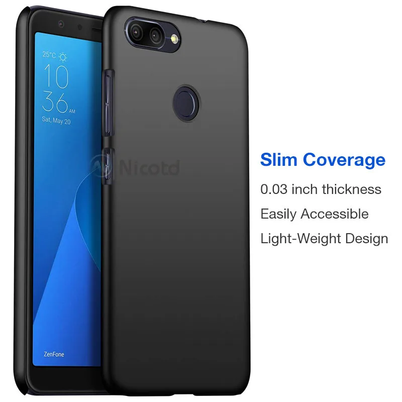 Жесткий чехол для Asus Zenfone Max Plus (M1) ZB570TL роскошный матовый пластиковый телефона