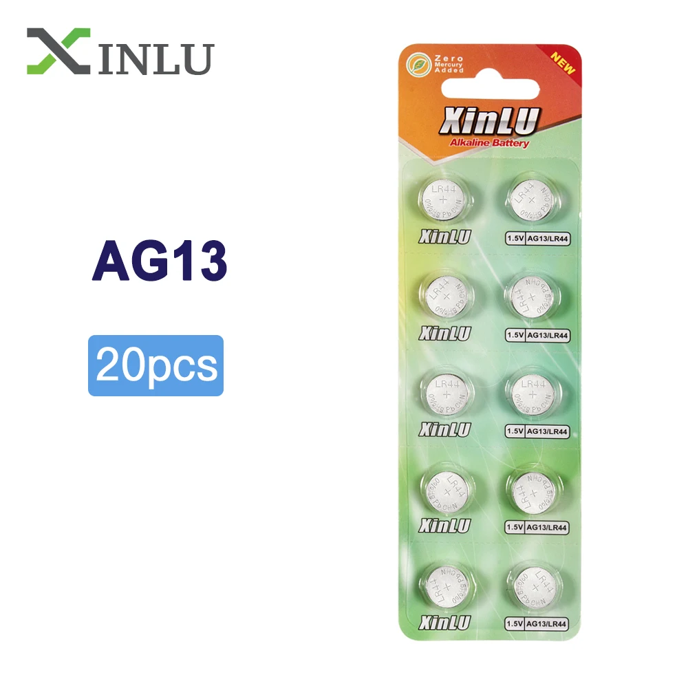 Аккумулятор AG13 LR44 L1154 RW82 RW42 SR1154 SP76 A76 357A литиевая кнопочная батарейка монетница 20