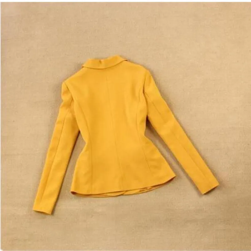 womens formal wear pantsuits Yellow Women Ladies Custom Made Business Office Tuxedos Formal Work Wear Suits