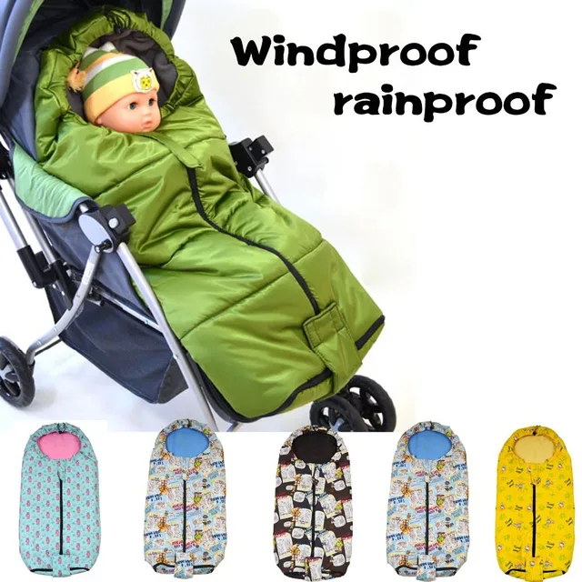 € 25.69 |sac de couchage bébé poussette pied couverture d'hiver de la couverture thermique chaussettes de voiture parapluie panier coton pad coupe