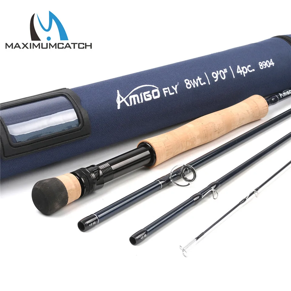 Maximumcatch High Quality 8WT Fly rod 9FT Carbon Fiber Fast Action