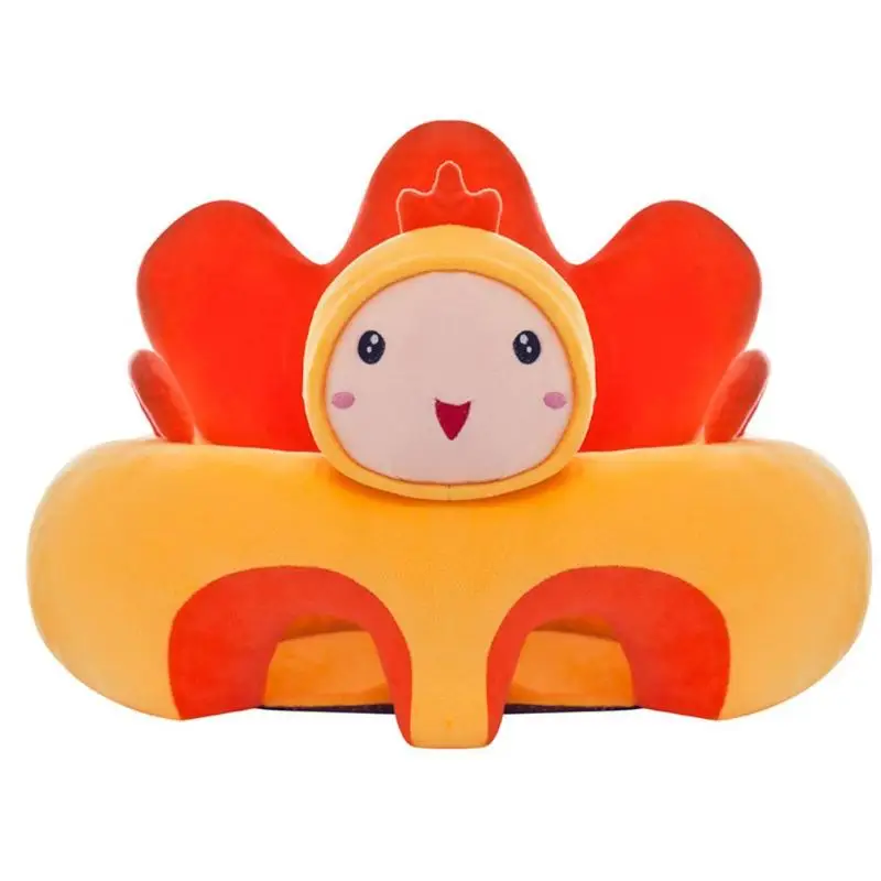 Baby Seat Sofa Support Chair Delicate Feel No Hair Loss No Color Loss for Learning to Sit Cute Infants Seat Cover baby seat sofa - Цвет: doll
