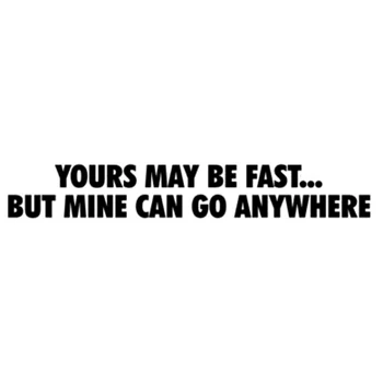 

14.7cm*2.3cm Yours May Be Fast... Decor Window Car Sticker Vinyl Decal S4-0794
