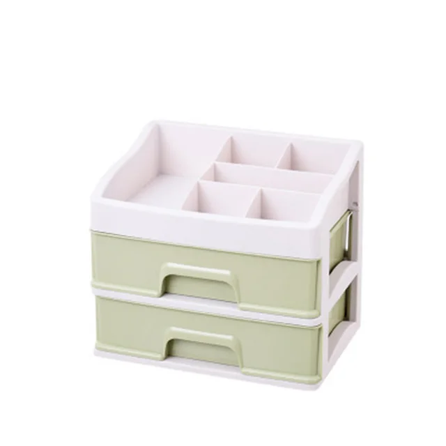 Прозрачный ящик для хранения косметики, коробка для домашнего рабочего стола, отделочная коробка для ювелирных изделий, туалетный столик, стойка для ухода за кожей - Цвет: 7