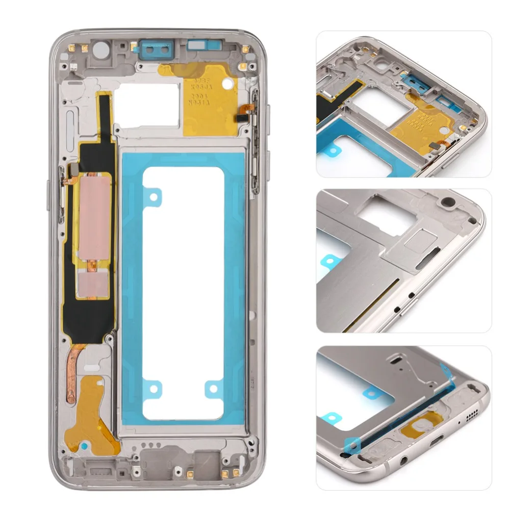 

Middle Plate Frame For Samsung Galaxy S7 G930F S7 Edge G935F Housing Bezel Chassis Mobile Phone Replacement Part Accessories