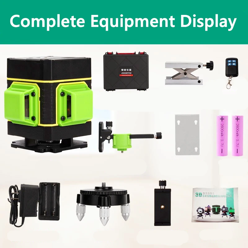 Fukuda Brand 12 Lines 3D MW-94D Laser Level Self-Leveling 360 Horizontal Vertical Cross Super green Laser remote control Fukuda Brand 12 Lines 3D MW-94D Laser Level Self-Leveling 360 Horizontal Vertical Cross Super green Laser remote control