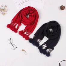 Осень зима теплая обувь для девочек длинные кашемировые шерстяные шарф для девочек, для мальчиков детские шарфы шаль зима шарф