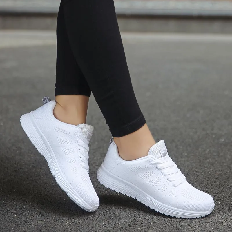 Женская обувь; белые кроссовки на платформе; женская обувь; повседневные теннисные туфли; feminino Zapatos de Mujer Zapatillas; женские кроссовки; Basket - Цвет: White Hollow