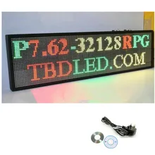 77X30cm 32*96 indoor Store 3color LED Display board Scrolling text Red Green Yellow LED open sign billboard
