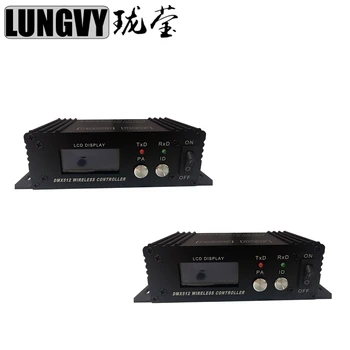 

Free shipping 2pcs/lot DMX512 wireless LCD Display cable transmitter receiver 2.4GHz XLR DJ Lightning Controller