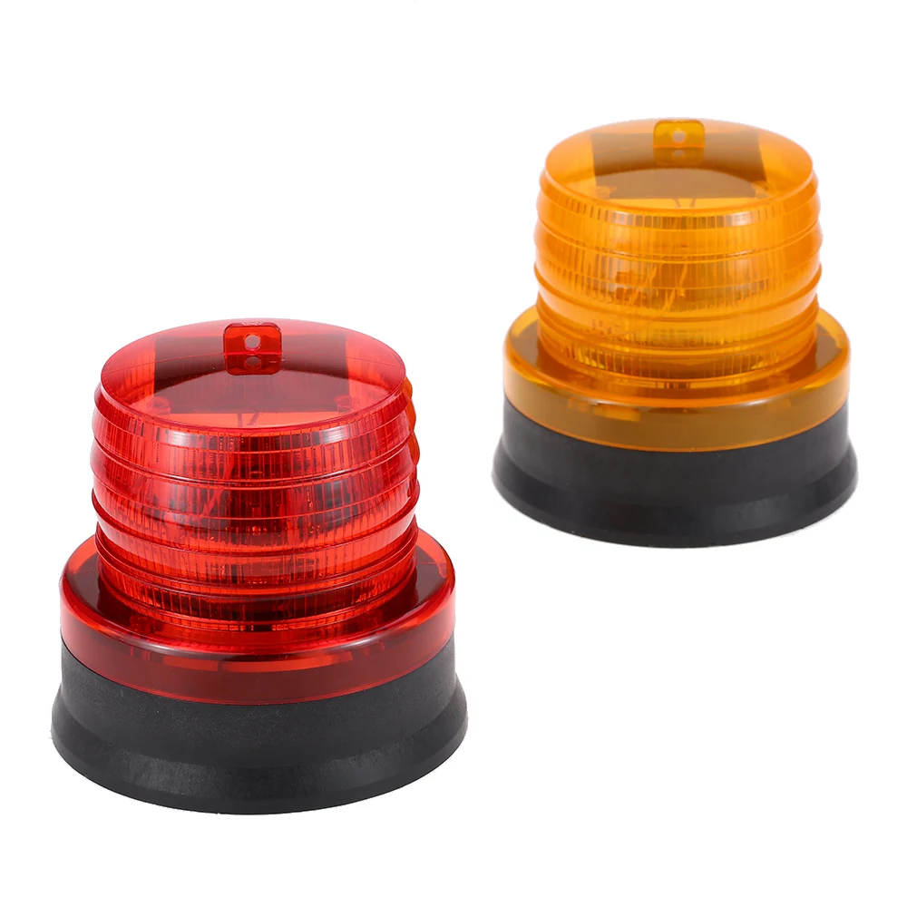 

Outdoor Portable Solar Powered Warning Light Sensitive Strobe Flash Warning Car Vehicle Magnetic Mounted LED Caution Lamp