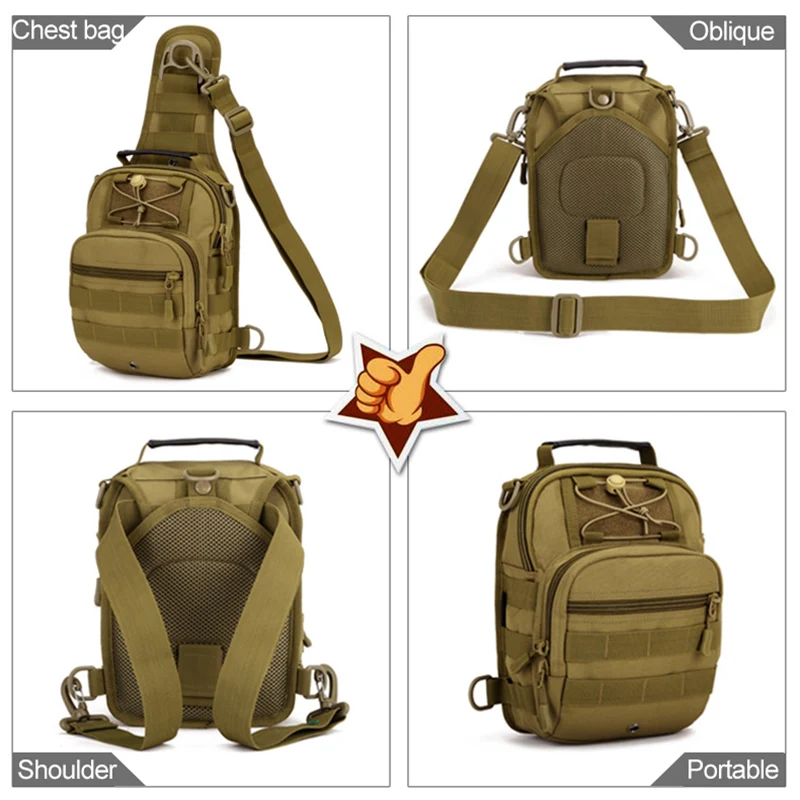  7 Color 600D Outdoor Sports Shoulder Military Camping Hiking Tactical Bag Camping Hunting Backpack 