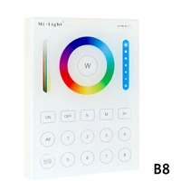 Milight FUT069 15 Вт светодиодный потолочный RGB+ CCT круглый прожектор AC100-240V, совместимый с FUT089/FUT092 внутренний светодиодный умный пульт дистанционного управления - Испускаемый цвет: B8     Remote