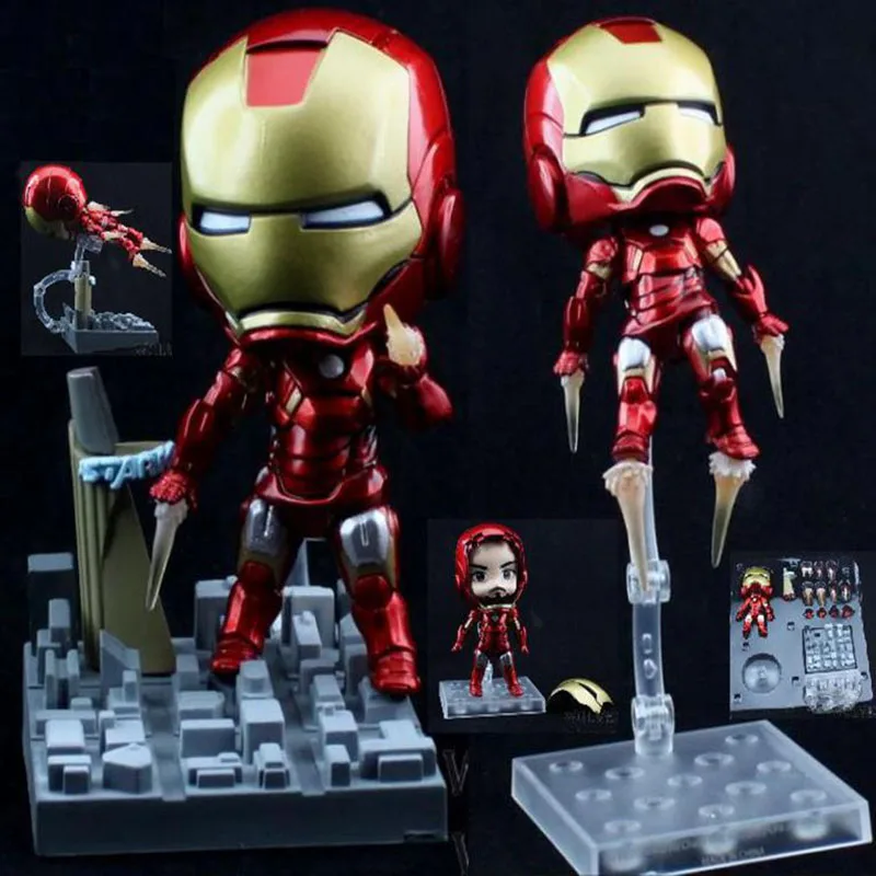 Marvel Super Hero Железный человек MARK7 версии Железный человек Мстители версии глины Кукла фигурку
