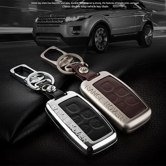 Металлический и Кожаный Автомобильный Брелок для ключей Land Rover