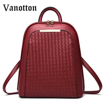 

Fashion Women Backpack High Quality Youth Leather Backpacks for Teenage Girls Female School Shoulder Bag Bagpack mochila Escolar