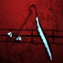 Peerless 1 шт. светящаяся летучая мышь Закладка Read Maker Закладка-перо канцелярские принадлежности Винтаж for для книг