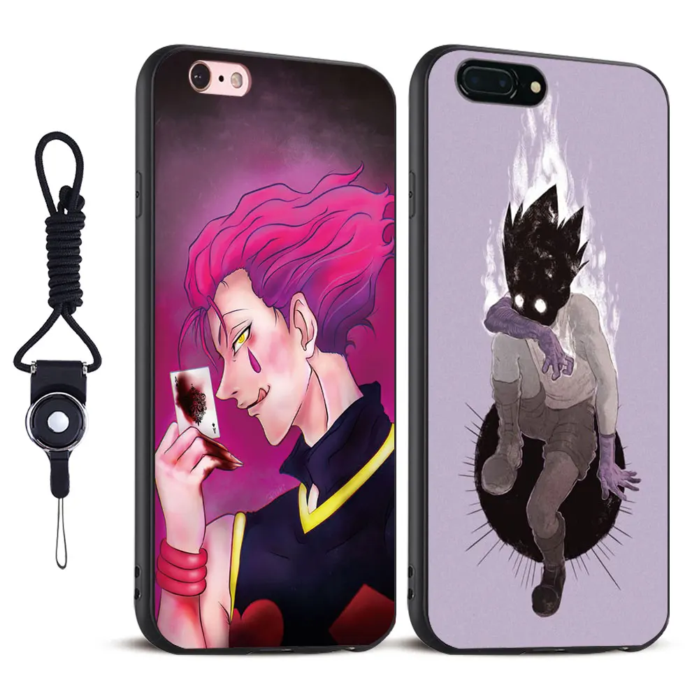 

HUNTER HUNTER Fashion Anime Coque Soft Silicone Tpu Mobile cell Phone case Cover Shell bag For Apple iPhone 5 5S SE 6 6S 7 Plus