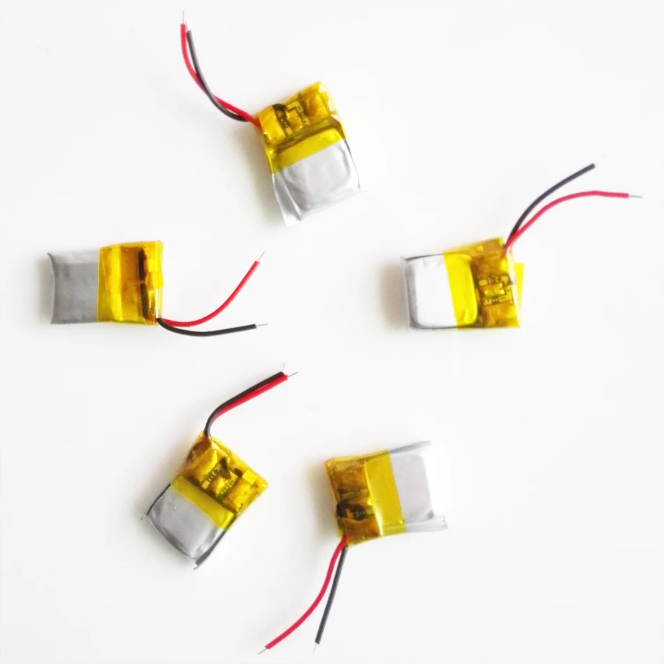 

5 pcs 3.7V 30mAh Lithium Polymer Li-ion Rechargeable Battery lipo battery For Mp3 Mp4 PAD DVD DIY bluetooth headephone 301012