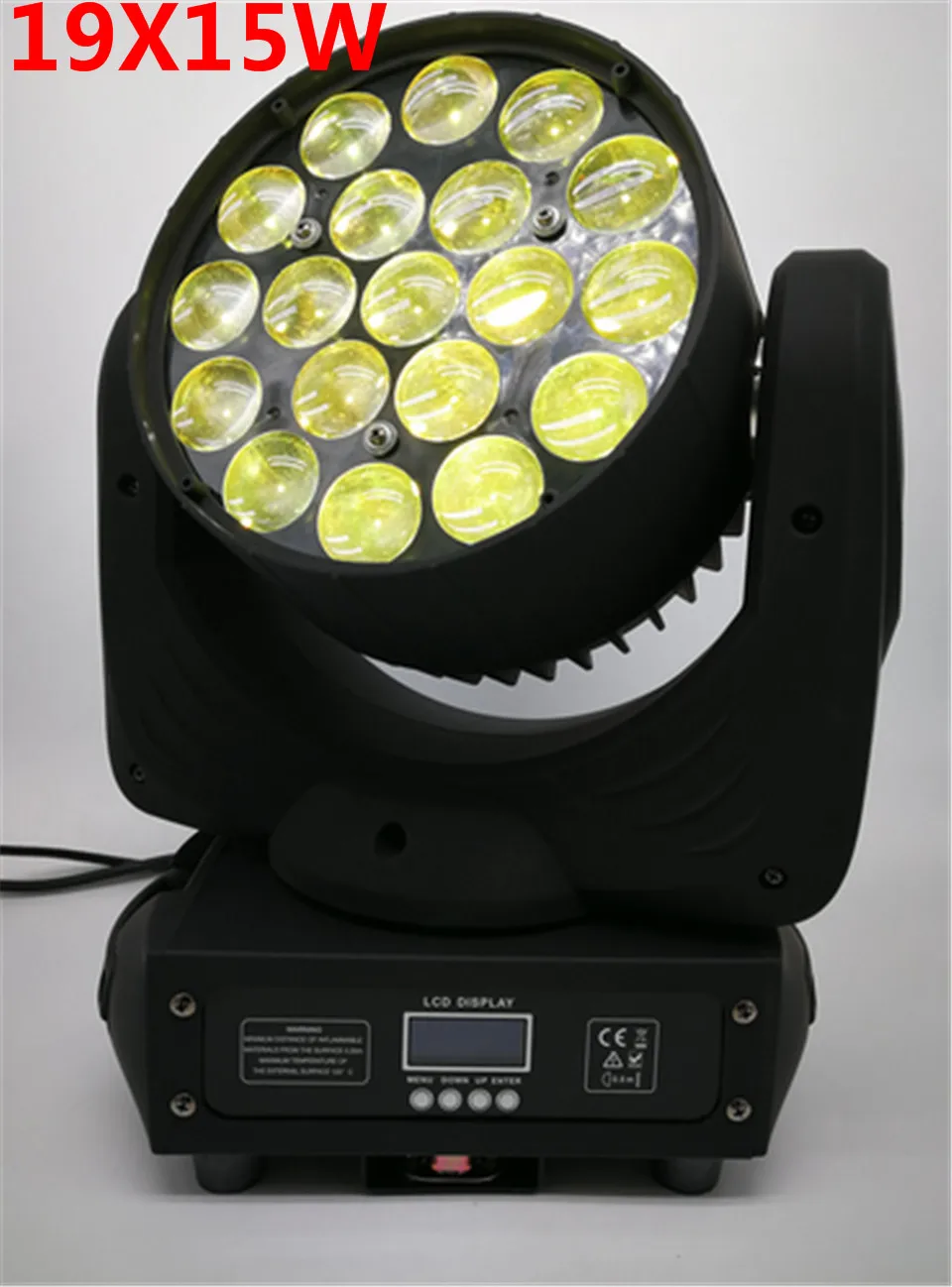 

2pcs /lot LED 19x15W ZOOM Function RGBW beam Wash Light LED Moving Head Washer Light For Stage Disco Club Party/SX-MH1912A