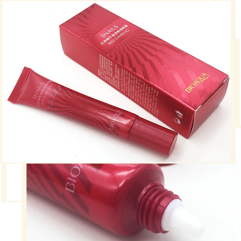 BIOAQUA Red Snails Eye Cream Nature Anti Wrinkle Anti-Aging Black Circle Moisturizing Anti-Puffiness Makeup Cosmetics Eye Care 5