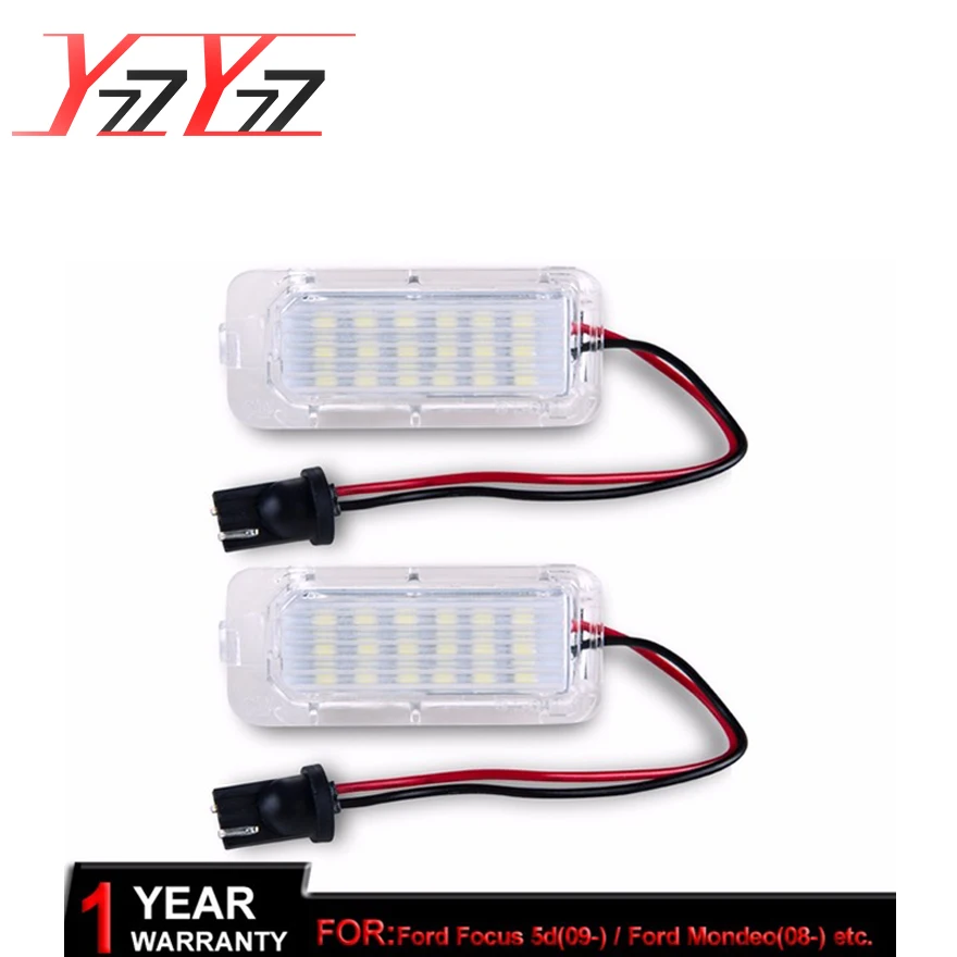 YzzYzz LED Canbus автомобильные номерные знаки 6500K 12В для FORD Focus MK2/MK3 Fiesta MK6 Mondeo MK4 S Max MK1 Galaxy