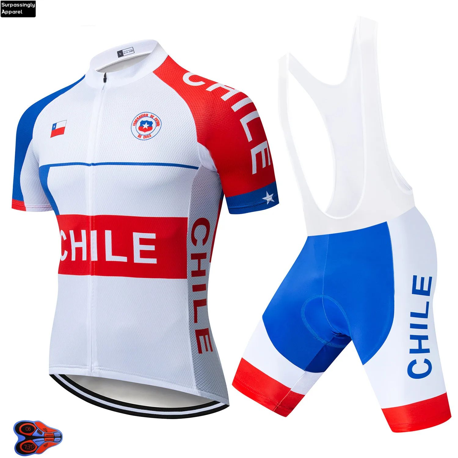 Pro Tour Team Chile Комплект Джерси для велоспорта лето 2019 одежда шоссейного велосипеда