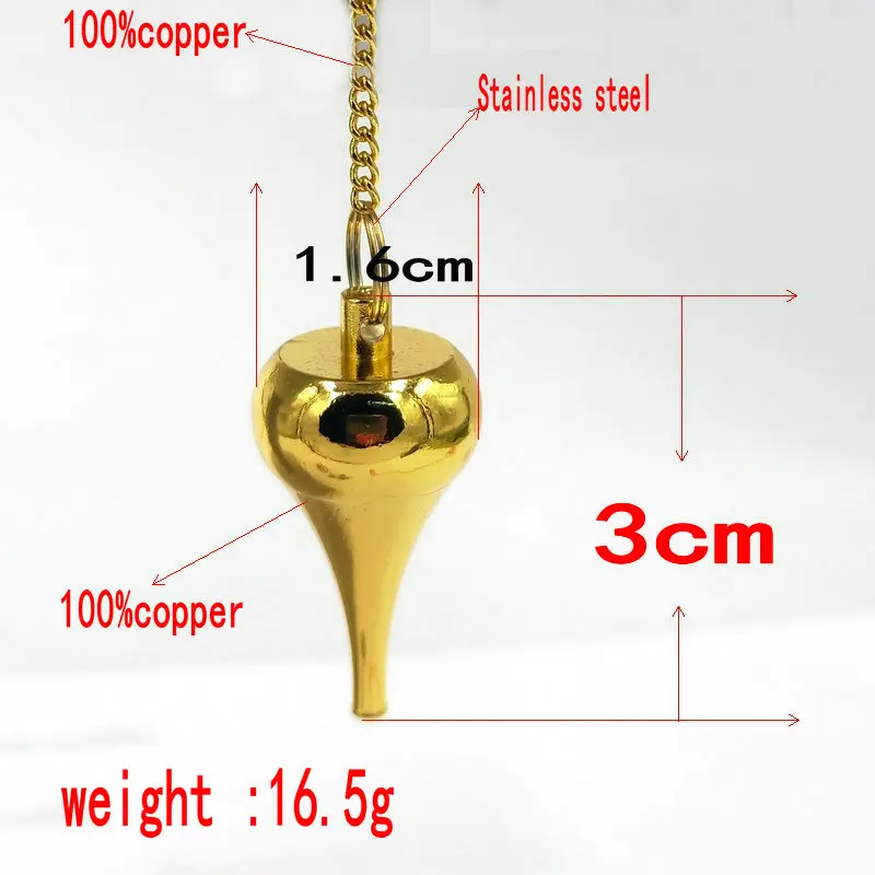 

Dowsing Healing Pyramid spiritual Reiki pendulums for dowsing Charms Chakra Amulet Chrome gold rose gold Copper pendant female