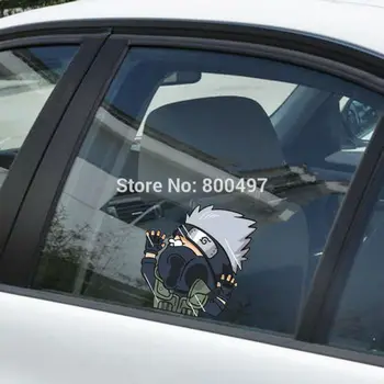 

Newest Car Styling Naruto Kakashi Hitting the Glass Stickers Car Decal for Toyota Chevrolet Volkswagen Tesla Hyundai Kia Lada