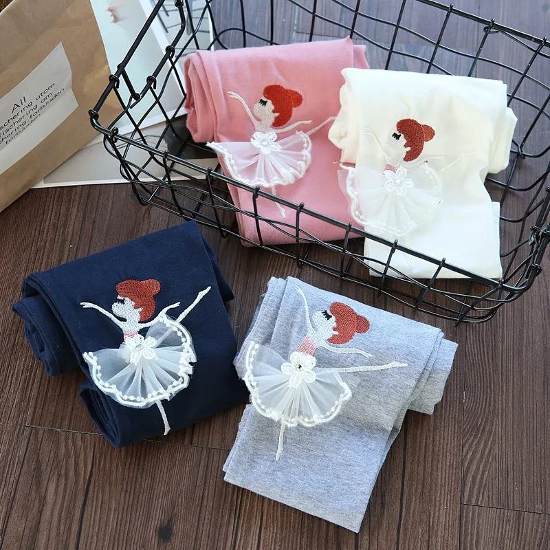 

MERI AMMI Lace Leggings For 3-9 Year Children Dance Girl Cotton Leggings Princess Pants