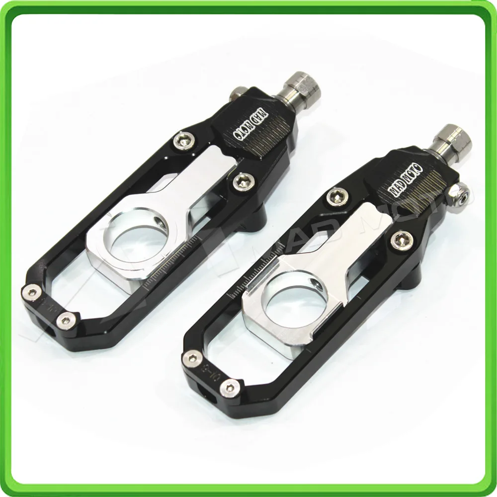 Motorcycle Chain Tensioner Adjuster fit for HONDA CBR 600 RR CBR600RR 2005 2006 Black & Silver (2)