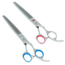 6," 7,0" профессиональные ножницы для истончения волос Япония 440C большие ножницы для волос со стразами Парикмахерские ножницы для резки LZS0719