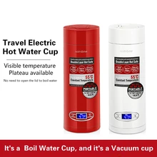 Электрический стакан для воды маленький, ручной, для путешествий Электрический для бутылки с водой термоизоляция чашка кипения