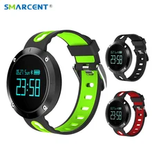Smarcent T1 bluetooth сердечного ритма Смарт-браслет с Приборы для измерения артериального давления Мониторы Фитнес трекер спортивный браслет Relogio Смарт-часы
