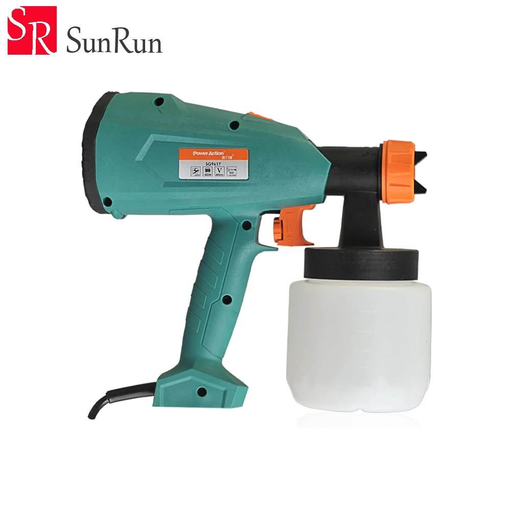 Multi function electric spray gun auto paint spray gun for car vehicle