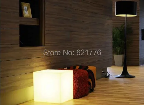25 см Водонепроницаемый СВЕТОДИОДНЫЙ стул квадратный куб светодиоды Lumineux мебель, светодиодные стулья свет для дома/Бар Кафе дом/ночной клуб/вечерние декоративные