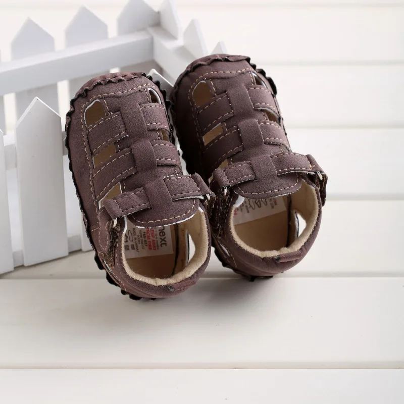

Baby Boy Shoes Newborn Footwear Denim Blue Grey Male Baby Shoes Summer Toddler First Walker PU Leather Infant Prewalker