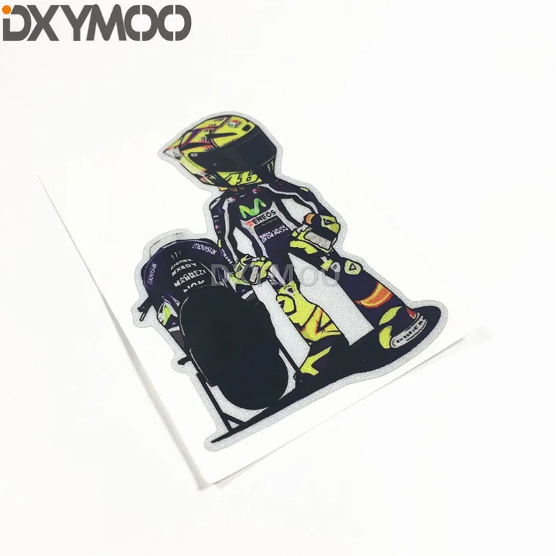 

Car Styling Vinyl Tape Decal MotoGP Racing Fleet Q Cute Cartoon Movistar Motorcycle Bike Sticker