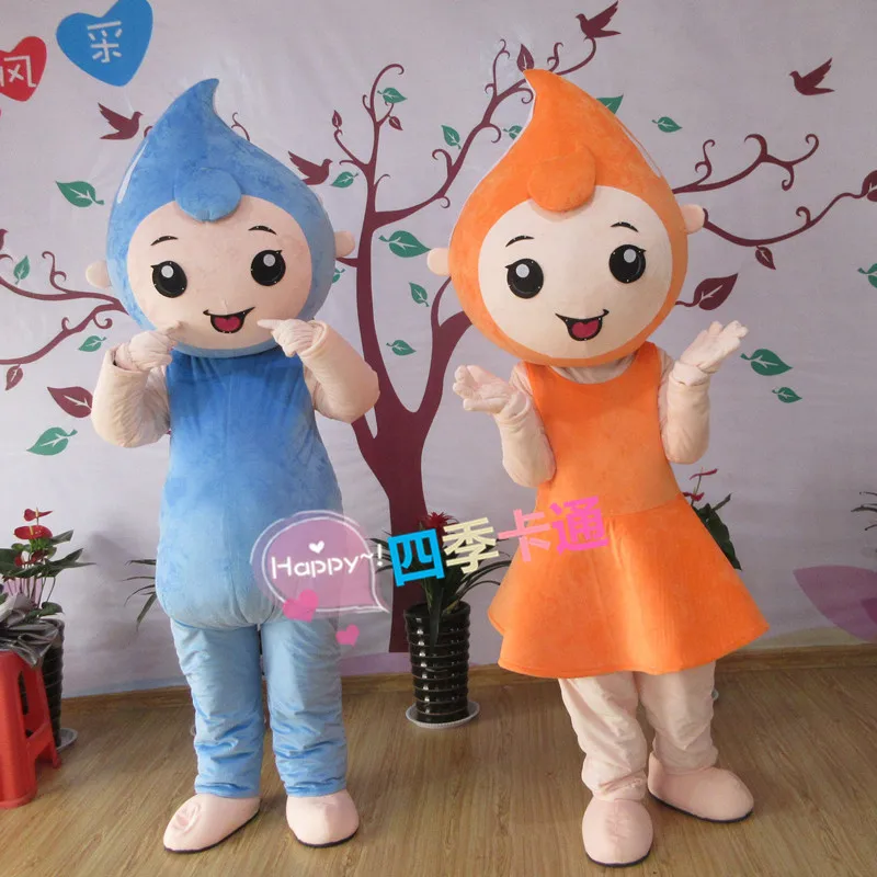 

Adult Water Drop Raindrop Drip Mascot Costume Mascotte Theme Carnival Character Suit Funny Mascots