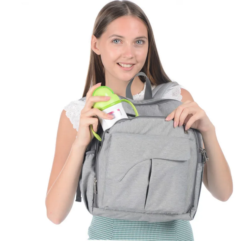 USB Baby Diaper Bag Mummy Maternity Nappy Bag Mama Travel Backpack Bag Waterproof Baby Nappy Stroller Handbag Baby Care 5