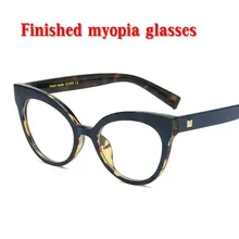 MINCL модные полный кадр законченный кошка близорукость очки модные студенческие полусапожки очки для коррекции зрения-1,0-1,5-2,0-2,5-3,0-3,5-4,0 NX
